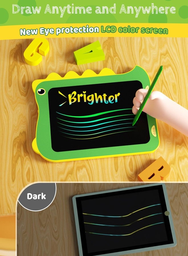 TEKFUN LCD Writing Tablet for Kids, Doodle Board Drawing Pad, Dinosaur Toys for Kids, Travel Toys for 3 4 5 6 Year Old Boys Girls, Easter Birthday Christmas Gifts (8.5in Green) - Image 4